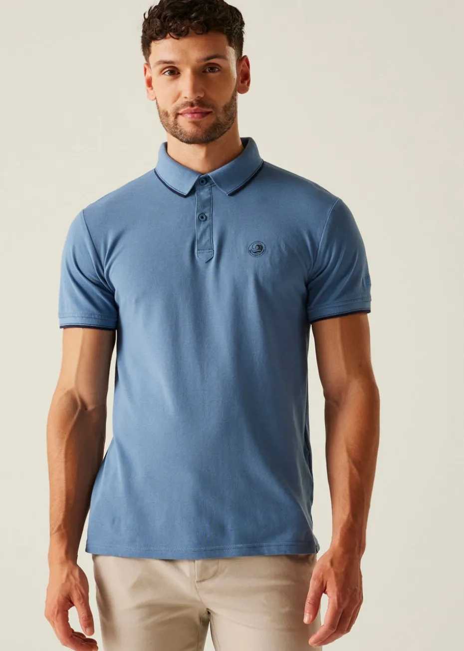 Regatta Pastel Blue Tipping Tadeo II Polo Shirt