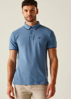 Regatta Pastel Blue Tipping Tadeo II Polo Shirt