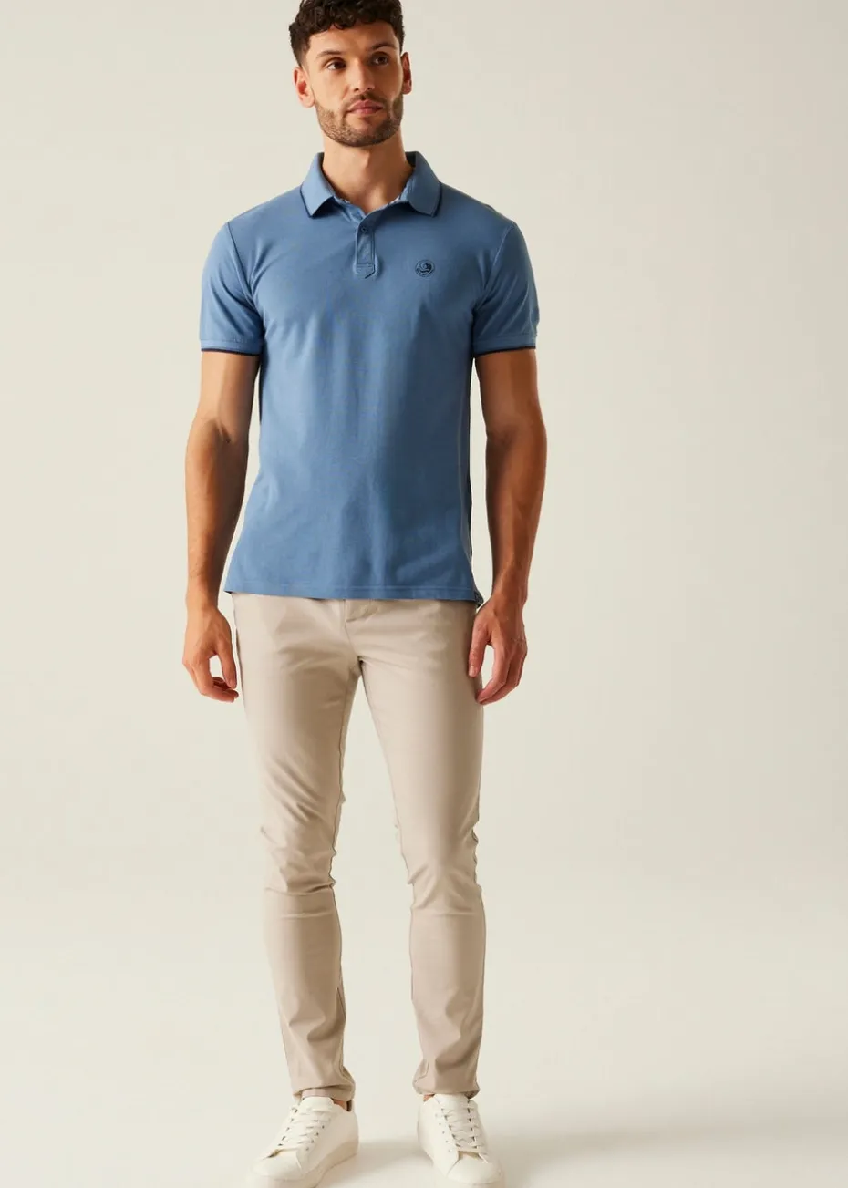 Regatta Pastel Blue Tipping Tadeo II Polo Shirt