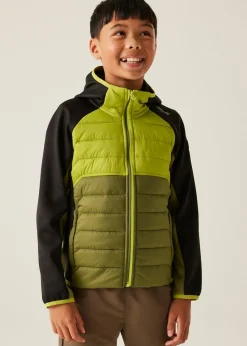 Regatta Sage Green Kids Kielder IX Water Repellent Extol Stretch Jacket (3-16 Years)