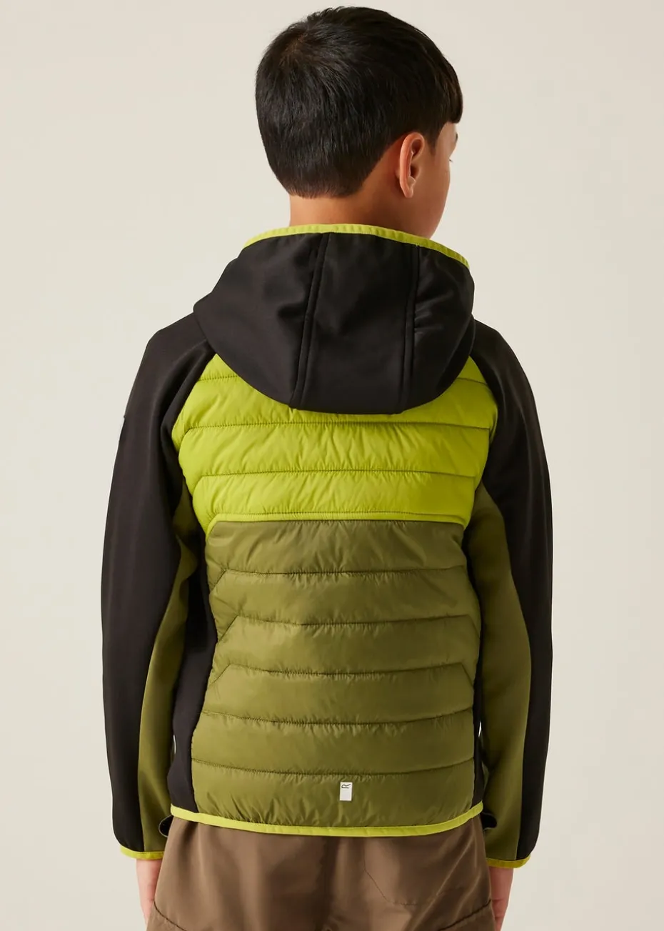 Regatta Sage Green Kids Kielder IX Water Repellent Extol Stretch Jacket (3-16 Years)