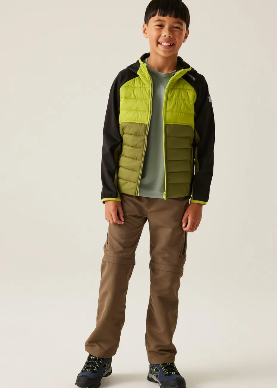 Regatta Sage Green Kids Kielder IX Water Repellent Extol Stretch Jacket (3-16 Years)