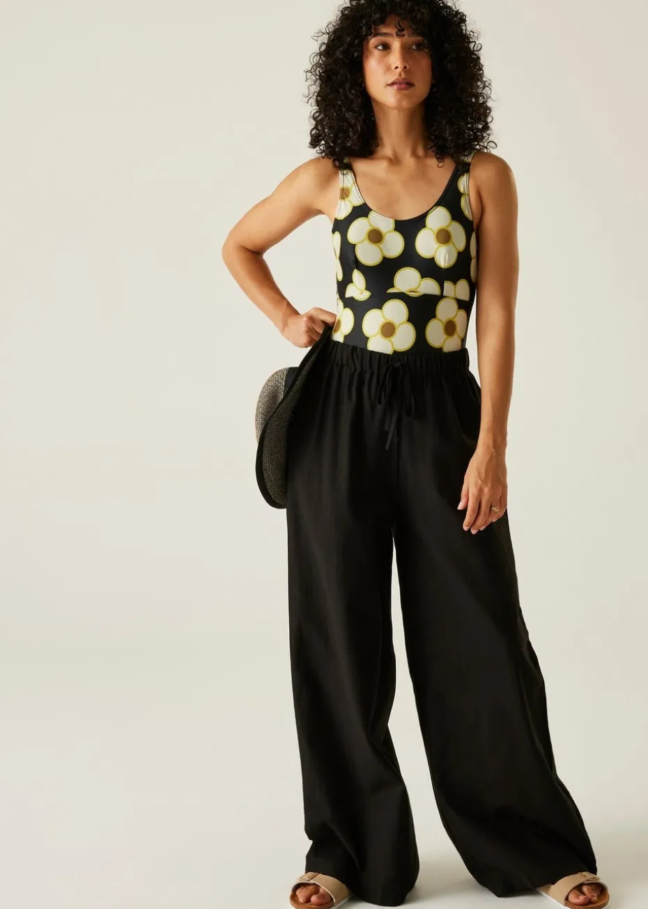 Regatta Spinning Flower Black Orla II Swim Suit