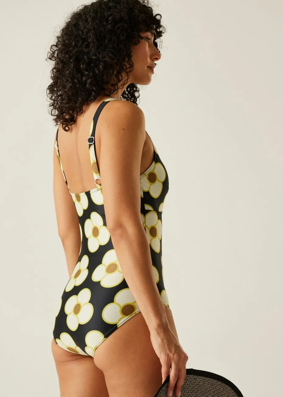 Regatta Spinning Flower Black Orla II Swim Suit