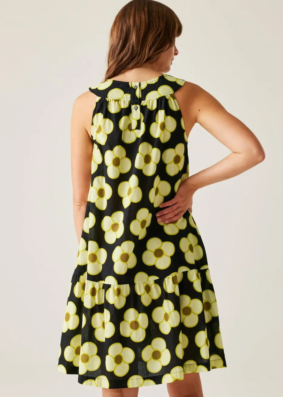 Regatta Spinning Flower Black Orla Kiely Summer II Dress