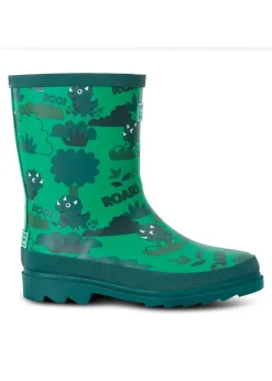 Regatta Stompy the Dinosaur Green Kids' Mudplay Junior II Waterproof Wellies