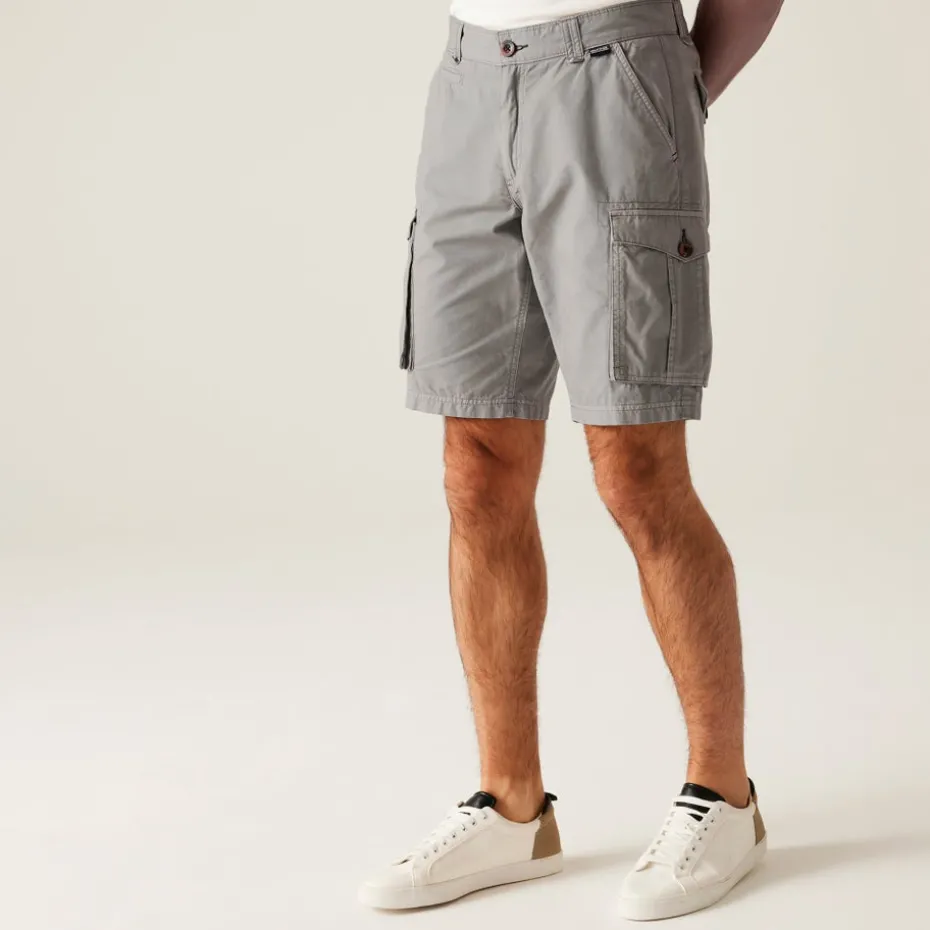 Regatta Storm Grey Shorebay II Multi-Pocket Shorts