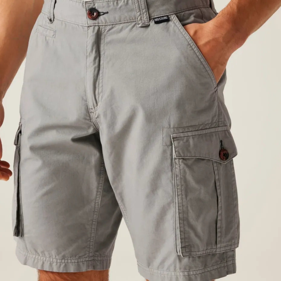 Regatta Storm Grey Shorebay II Multi-Pocket Shorts