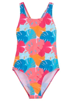 Regatta Tropical Leaf Print Kids Katrisse Swimsuit (3- 16 Yrs)