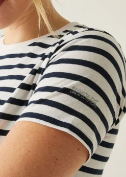 Regatta White/Navy Stripe Bayletta Tee