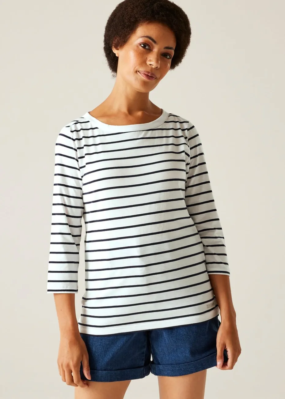 Regatta White/Navy Stripe Bayletta II Tee