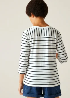 Regatta White/Navy Stripe Bayletta II Tee