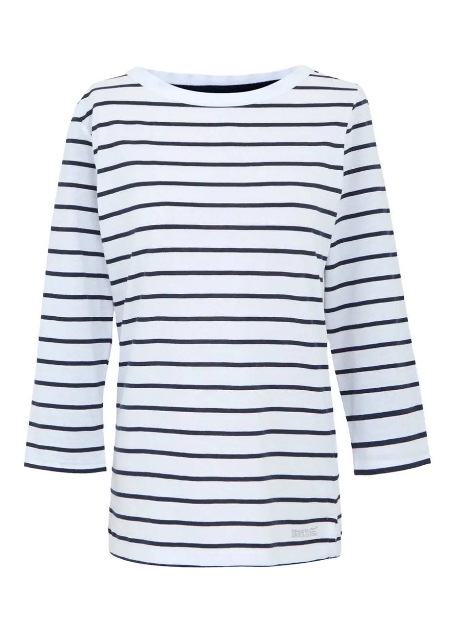 Regatta White/Navy Stripe Bayletta II Tee