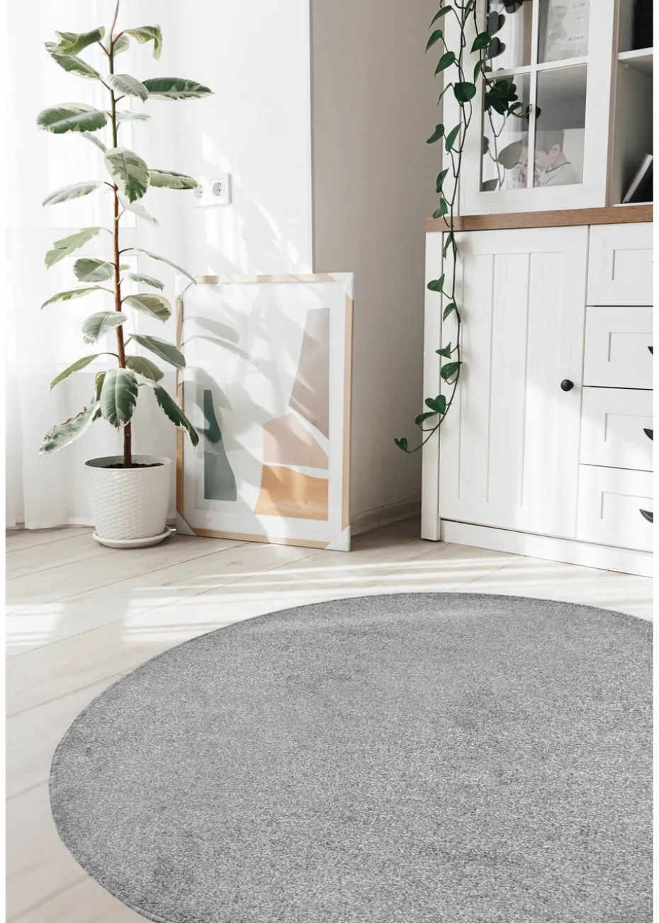 Relay Grey Classic Circular Rug