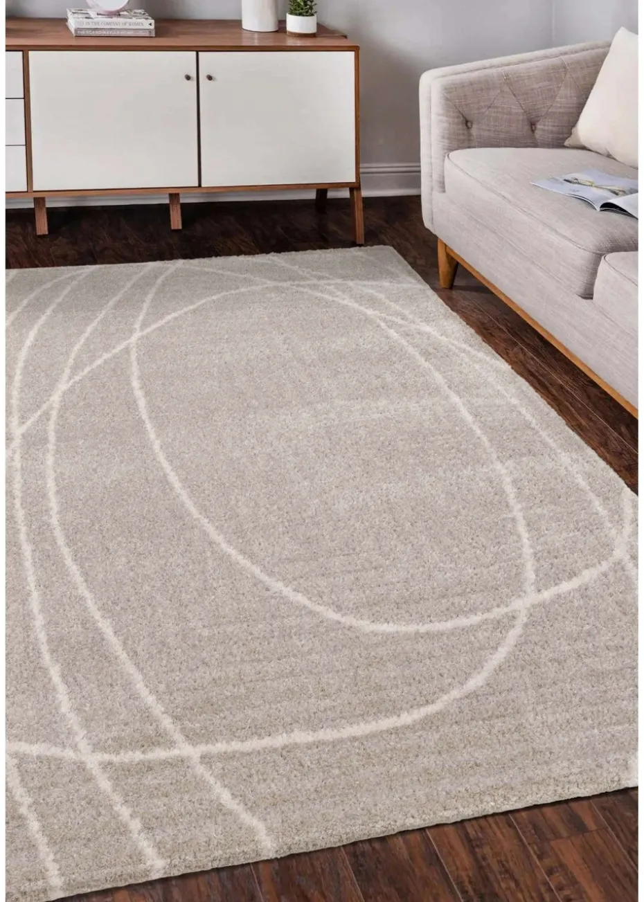 Relay Homemaker Halo Squiggle Natural Rug