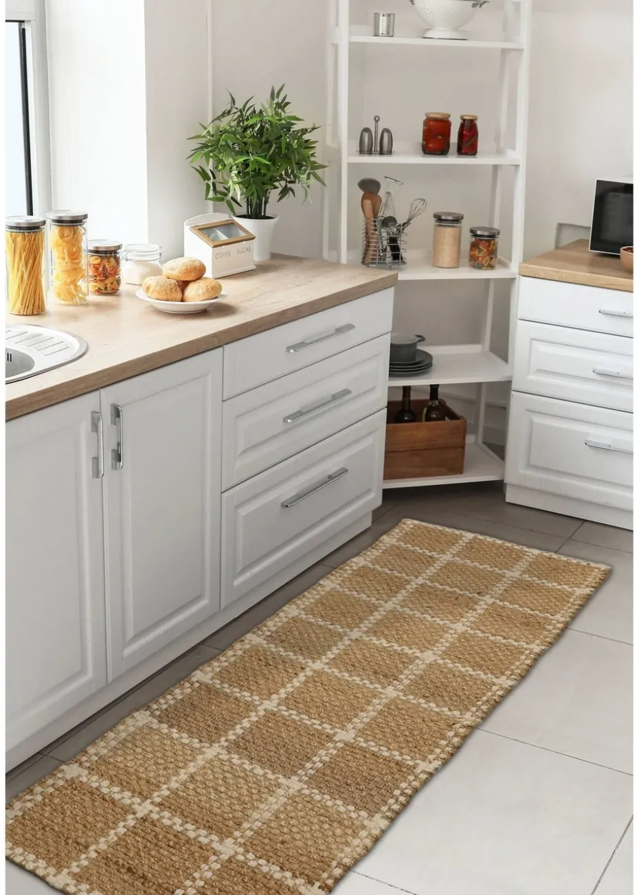 Relay Jute Check Natural Runner