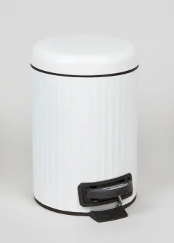 Retro Ridged Pedal Bin (26cm x 17cm)