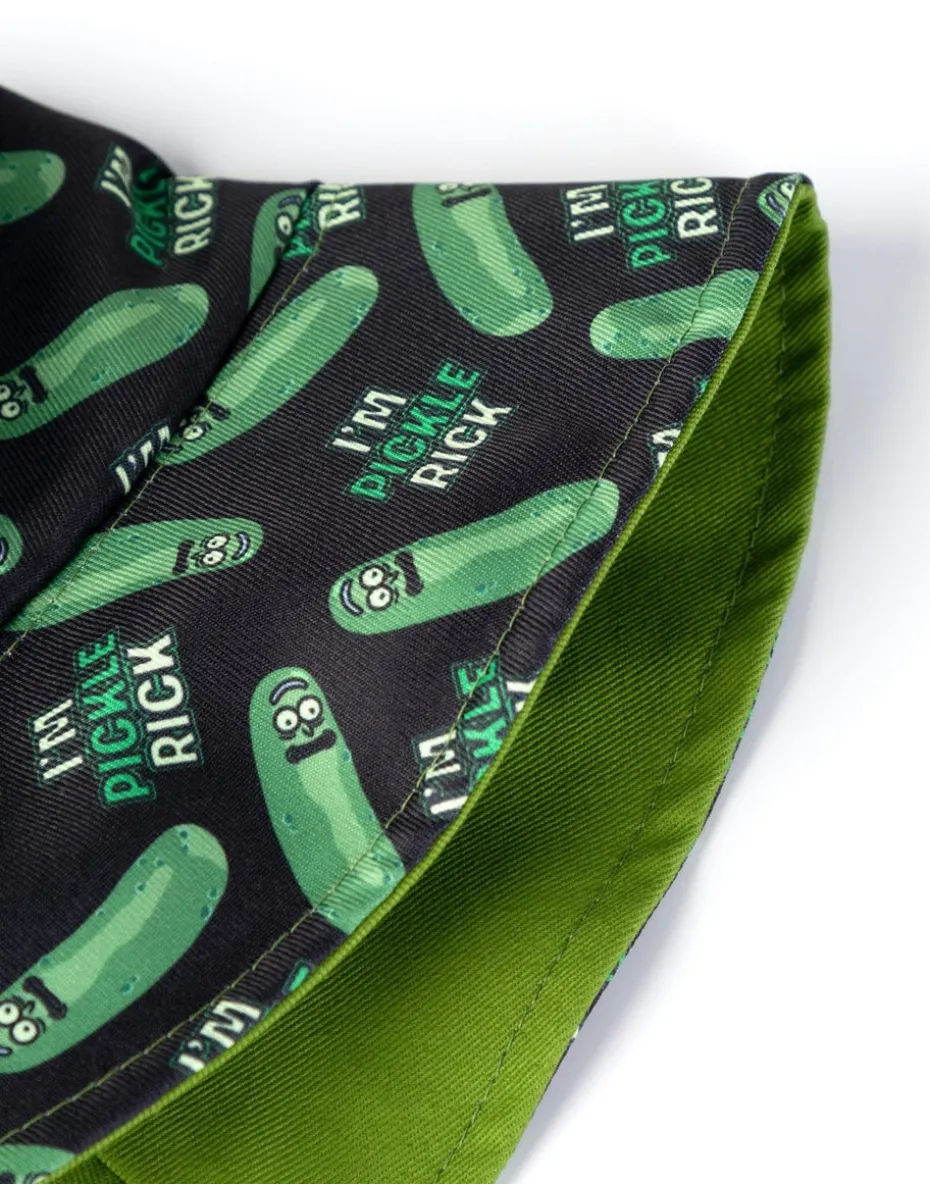 Rick And Morty Green Reversible Pickle Rick Bucket Hat