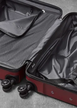 Rock Lincoln Burgundy Suitcase
