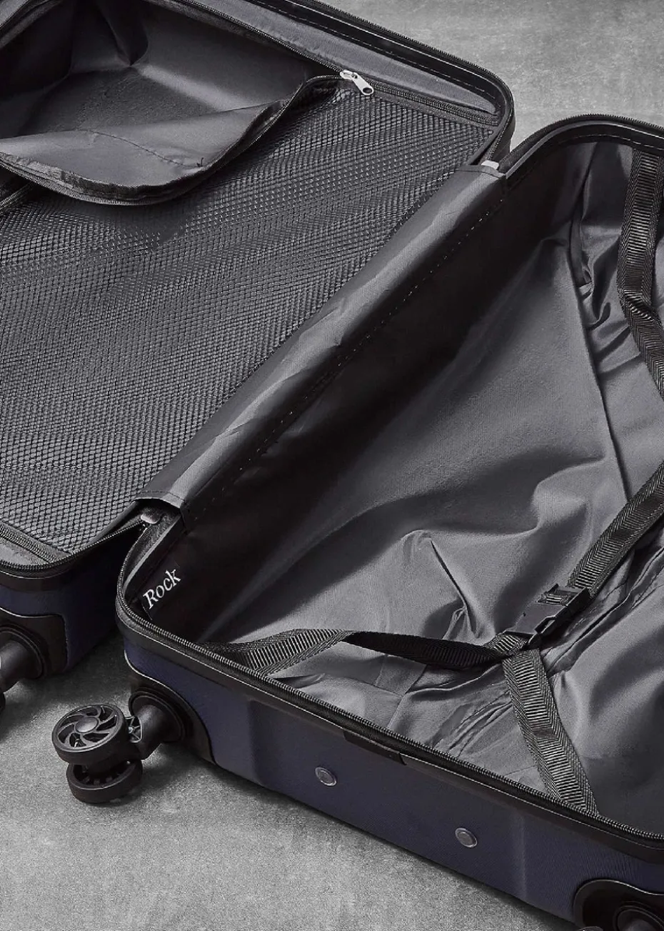 Rock Lincoln Navy Suitcase
