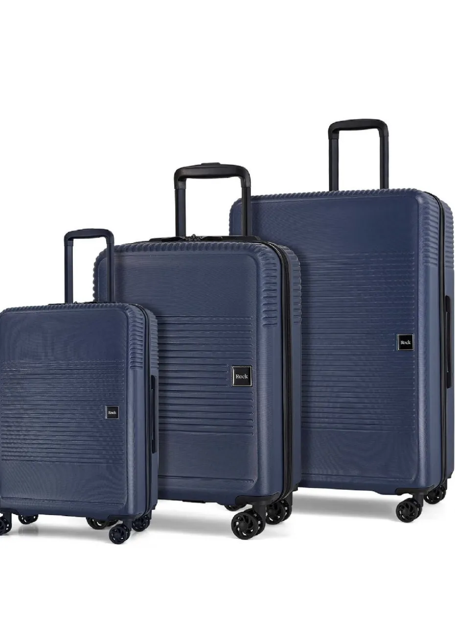Rock Lincoln Navy Suitcase