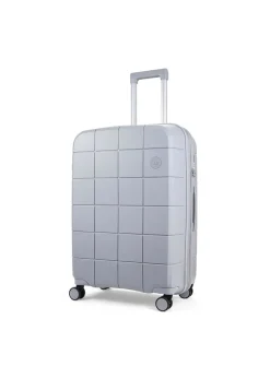 Rock Pixel Suitcase Grey