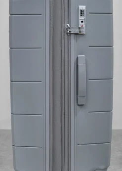 Rock Pixel Suitcase Grey