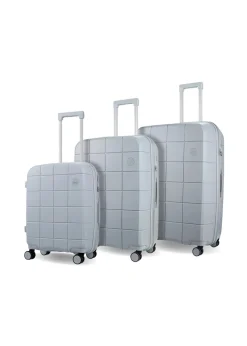 Rock Pixel Suitcase Grey
