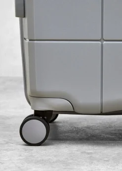 Rock Pixel Suitcase Grey