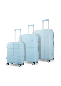Rock Pixel Suitcase Pastel Blue