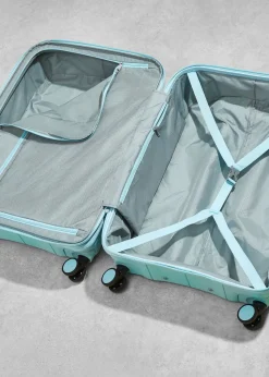 Rock Pixel Suitcase Pastel Blue