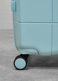 Rock Pixel Suitcase Pastel Blue