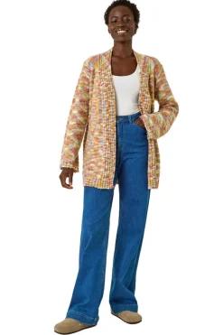 Roman Amber Purl Longline Knit Cardigan