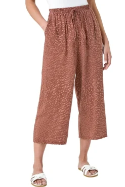 Roman Biscuit Petite Spot Print Stretch Culottes