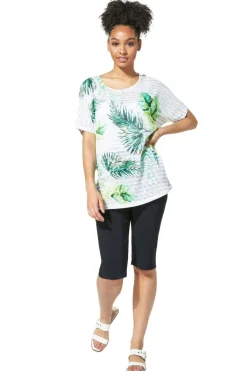 Roman Black Knee Length Stretch Shorts