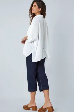 Roman Ivory Relaxed Smart Stretch Shirt