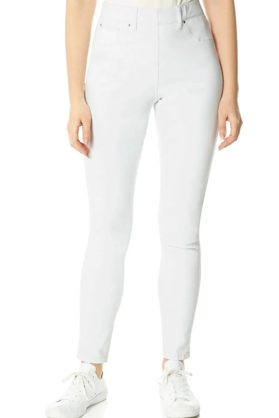 Roman White Elastic Waist 31" Denim Stretch Jegging