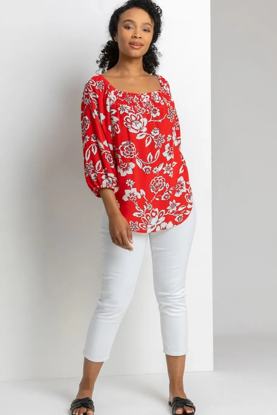 Roman White Petite Stretch Crop Denim Jegging