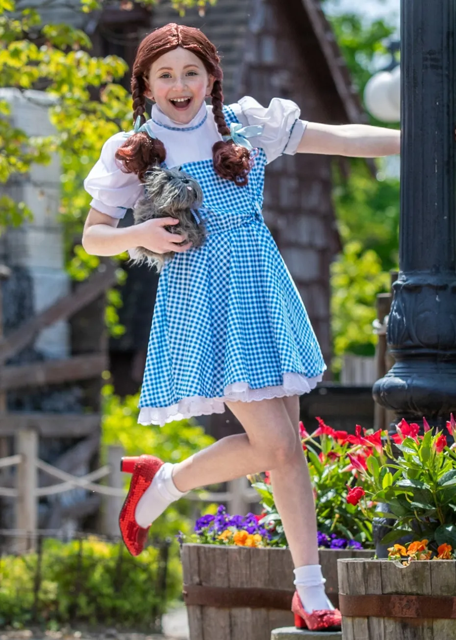 Rubies Kids Dorothy Fancy Dress Costume with Sequins (4–14 yrs)