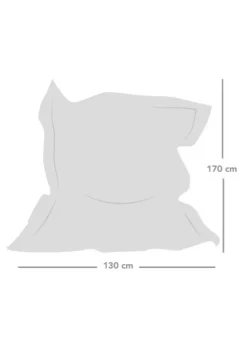 rucomfy Indoor/Outdoor Giant Squashy Squarbie Red Beanbag