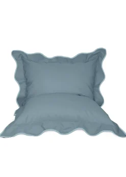 rucomfy Indoor/Outdoor Giant Scalloped Squashy Squarbie Seafoam Blue Beanbag