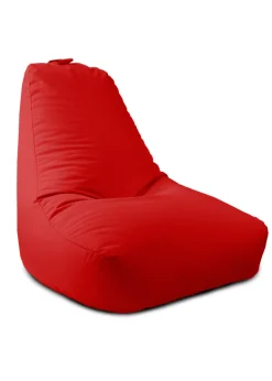 rucomfy Indoor/Outdoor Lounge Chair Red Beanbag