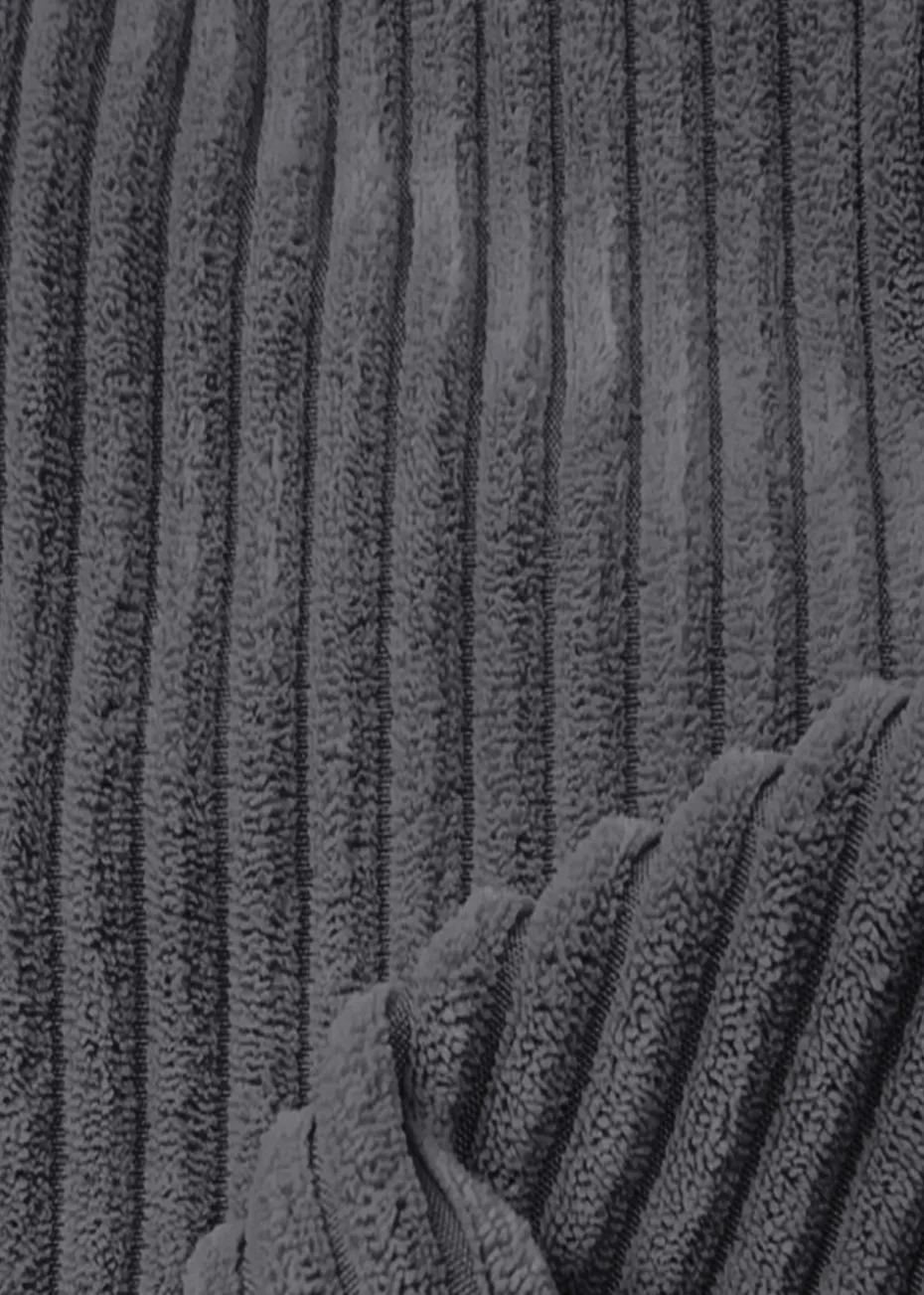 rucomfy Jumbo Cord Burrower Medium Slate Grey Pet Bed