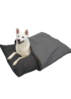 rucomfy Jumbo Cord Burrower Large Slate Grey Pet Bed