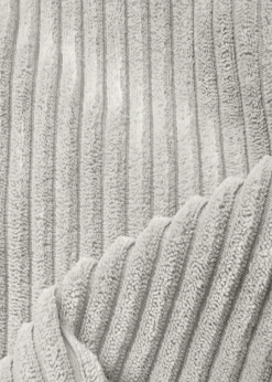 rucomfy Jumbo Cord Burrower Large Platinum Grey Pet Bed