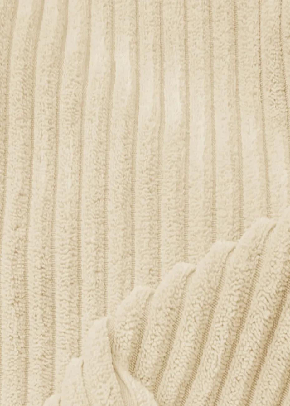 rucomfy Jumbo Cord Cube Ivory Beanbag