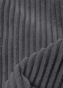 rucomfy Jumbo Cord Cube Slate Grey Beanbag