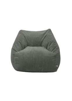 rucomfy Jumbo Cord Large Snuggle Chair Slate Beanbag