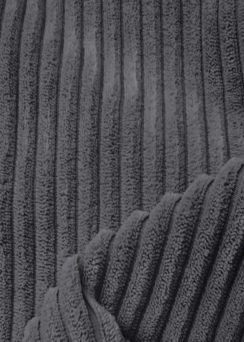 rucomfy Jumbo Cord Large Snuggle Chair Slate Beanbag