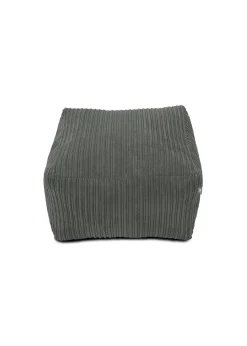 rucomfy Jumbo Cord Ottoman Slate Grey Beanbag